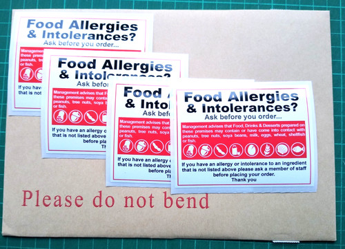 Food allergy warning - food,