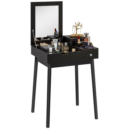 Black dressing table vanity - table,