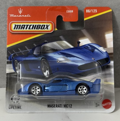 Matchbox maserati mc12 blue - maserati,