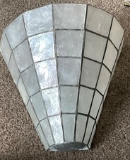 VINTAGE CAPIZ SHELL VASE