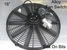 16" Electric Radiator Cooling Thermo Switch Fan Kit LandRover Discovery 2 Td5 