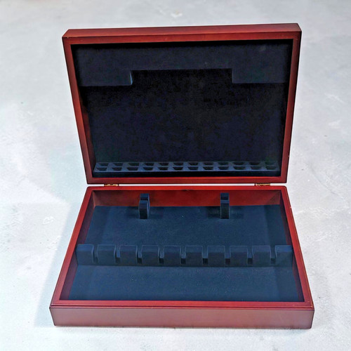 Mahogany cutlery canteen - cutlery,