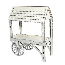 25" Natural Mini Candy Cart
