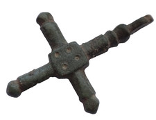 Byzantine bronze cross - ., /