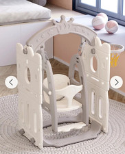 Toddler Indoor Swing With Hoop