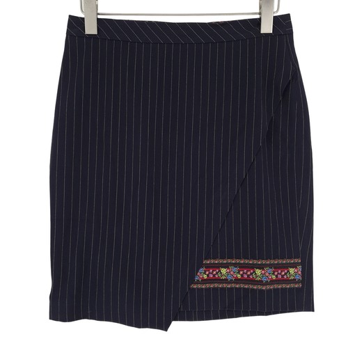 Desigual wrap skirt - wrap, navy