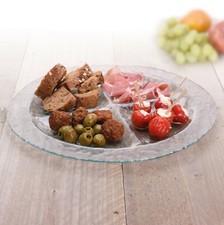 Large Glass Serving Plate Tray