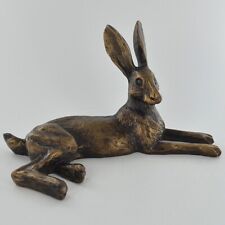 Bronze Effect Hare Sculpture