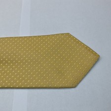 Jim Thompson Yellow Tie with Geometric Pattern 100% Silk