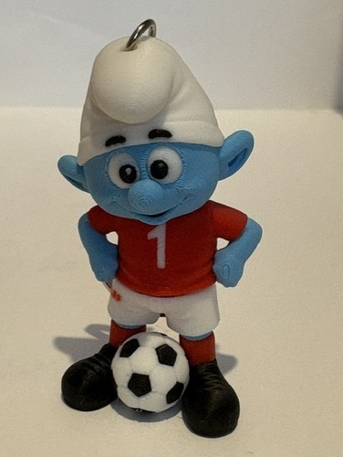 Football smurf printed - football,