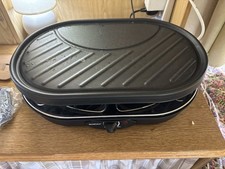 Silvercrest Non-Stick Raclette Grill inc 8 Pans Instructions Unused Kitchenware 