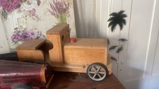vintage wooden ride on pull