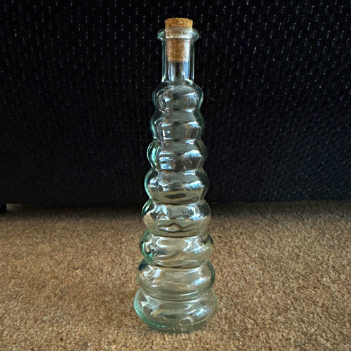 Clear ribbed pressed - clear,