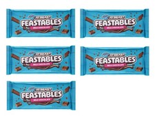 5 Pack Feastables MrBeast Milk Chocolate Bars 2.1 oz (60g) Each | Creamy Candy