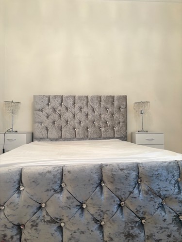 Bed frame silver used - frame, twice