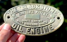 The Blackstone Carters Patent Oil Engine Sign Badge
