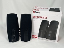 Trust Almo 2.0 Speaker Set 22915 PC Laptop USB Tested Working Boxed Black