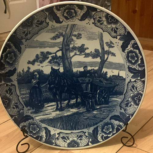 Delfts blauw holland scenic - blauw,