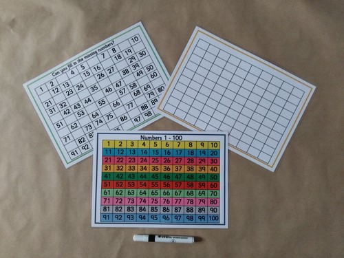 Numbers 100 number square - to,