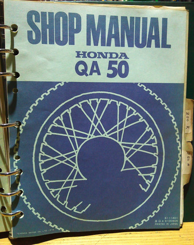 1974 honda qa50 shop - honda, manual