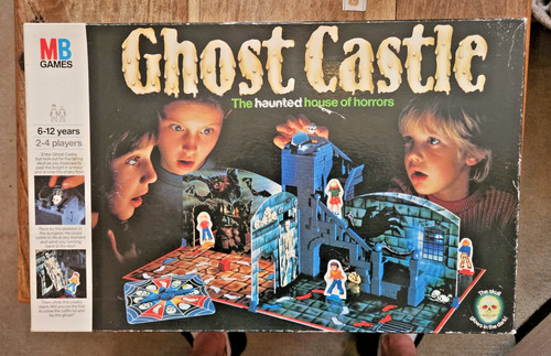 Ghost castle vintage board - castle,