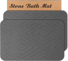 2 Pack Stone Bath Mat