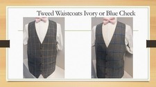 Mens Vest Tweed Waistcoat