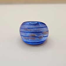 Blue Murano Style Glass Ring