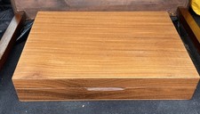Vintage teak empty cutlery - empty,