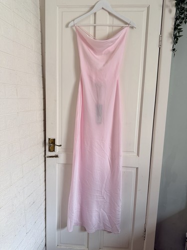 White fox pink satin cowl - white,