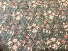 William Morris Golden Lily Minor green fabric vintage new 8.5 yards Sanderson