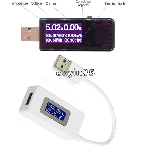 Lcd usb detector voltmeter - usb,