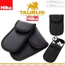 2PC HILKA Anti-Theft Car Key Signal Blocker Faraday Pouch RFID Keyless Card Fob