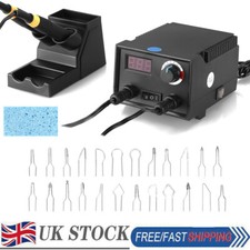 Wood Burner Pyrography Dual 2 Pen Burning Machine Gourd Crafts Tool Set 220V UK