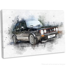 VW Golf Gti MK1 Canvas Wall