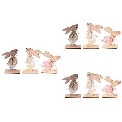 Wooden easter bunny tabletop - wooden,
