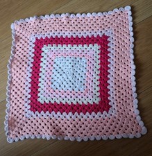 NEW HAND CROCHET DOLL PRAM/COT