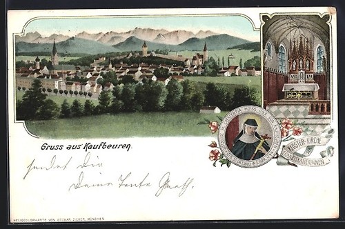 Artist postcard kaufbeuren - artist's,