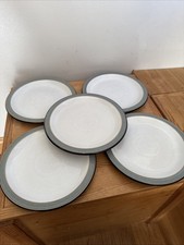 5 X Denby Jet Grey Side Plate