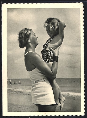 Postcard young mother - postcard:, and