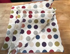 Four M&S Square Multicoloured Dotty Pattern Cushion Covers 19" x 19" Used