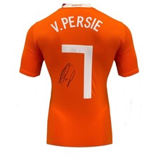 Robin Van Persie Signed Original Holland 2008-10 Home Football Shirt