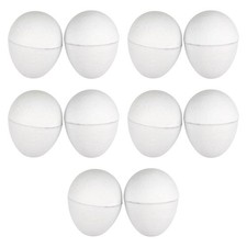 10Pcs Paper Mache Eggs Art