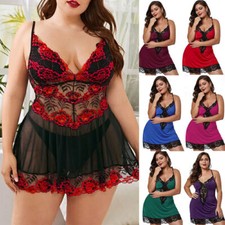Plus Size Lady Sexy Lace