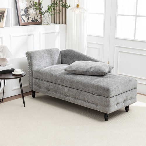 Chenille chaise lounge - chaise,