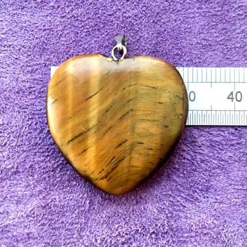 Heart shaped tiger eye - heart-shaped, tiger's