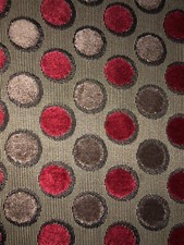RED CUT VELVET CURTAIN FABRIC