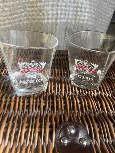 Two smirnoff mojito glasses - smirnoff,