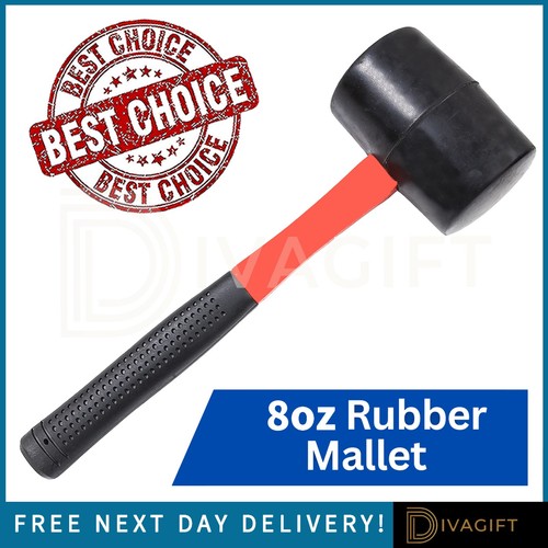 Rubber mallet hammer 8oz steel - hammer,