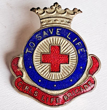 Vintage Safety Badges Enamel